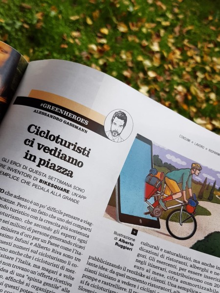 Alessandro Gassmann elegge noi soci di BikeSquare a #GreenHeros della settimana
