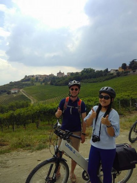 chinese startuppers in Langhe, discovering the joy of bike tourism